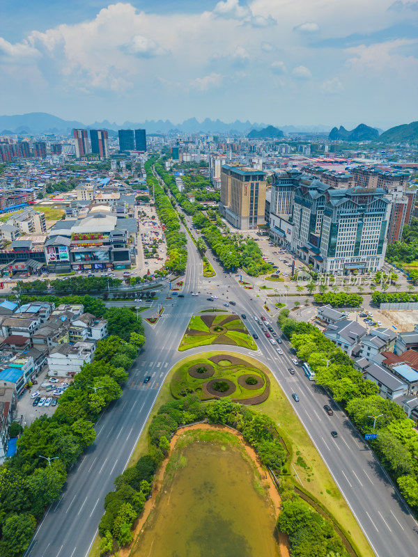 桂林翠竹路城市建筑交通