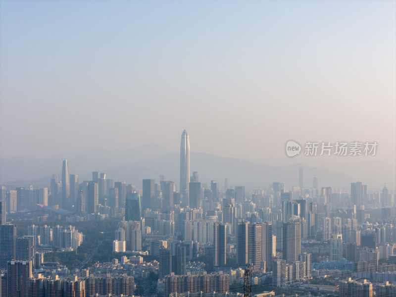 梅林后山深圳罗湖福田景色