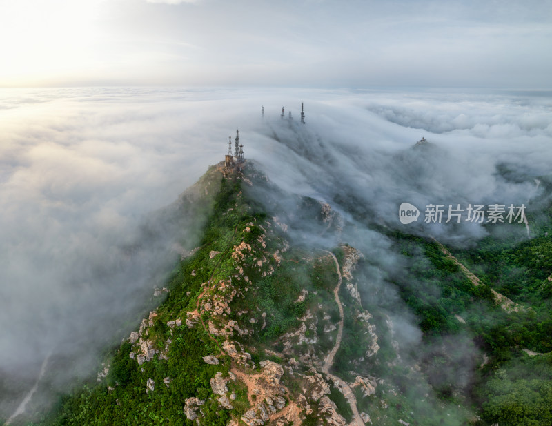 大连大黑山云海日出全景