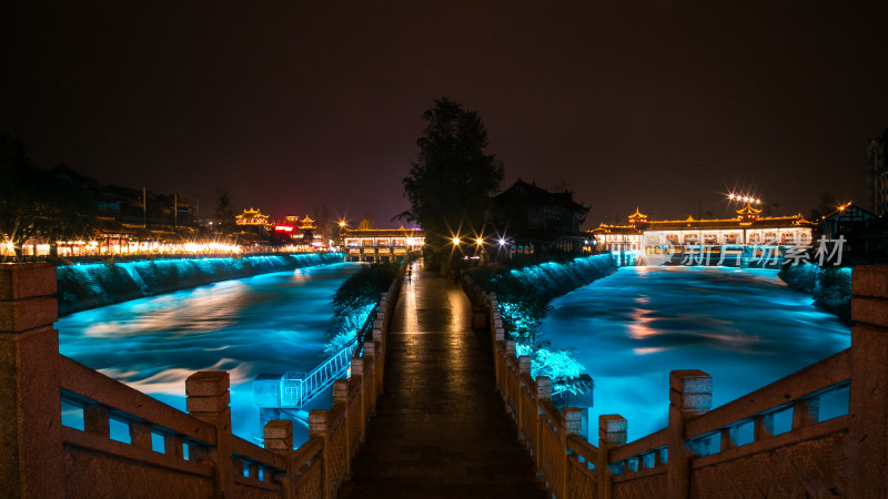 都江堰风景区夜景