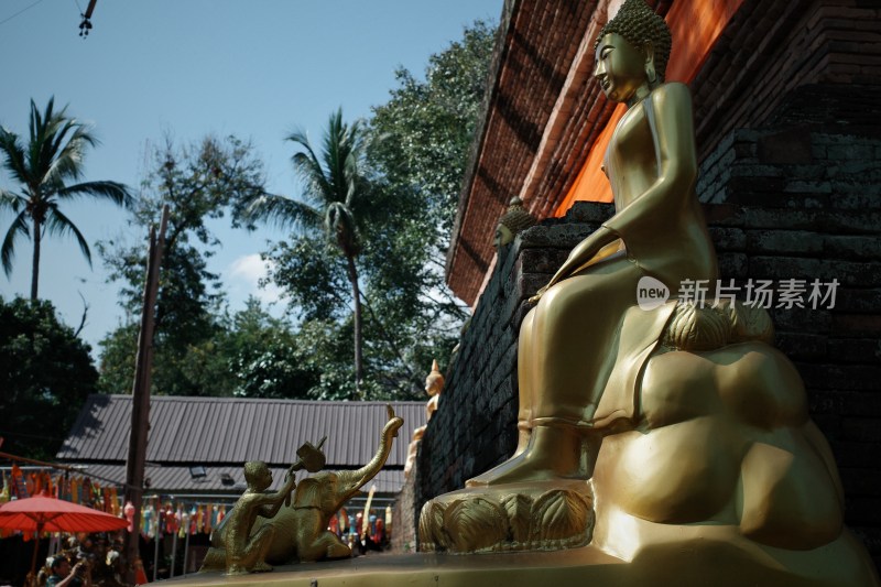 泰国寺庙清迈契迪龙寺