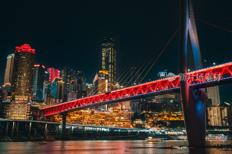 重庆千厮门洪崖洞夜景