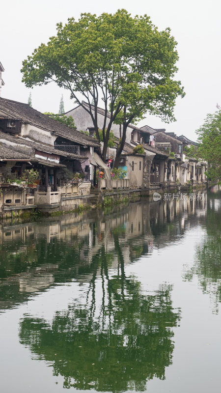 绍兴仓桥直街江南水乡风景