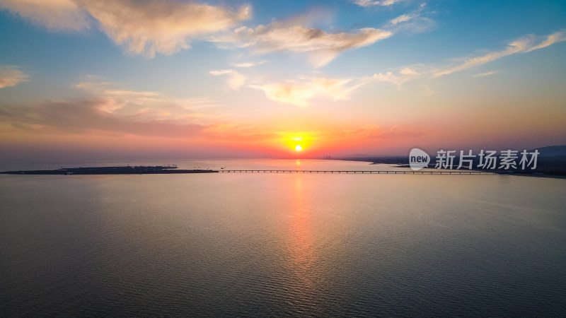 大海天空日出自然风景