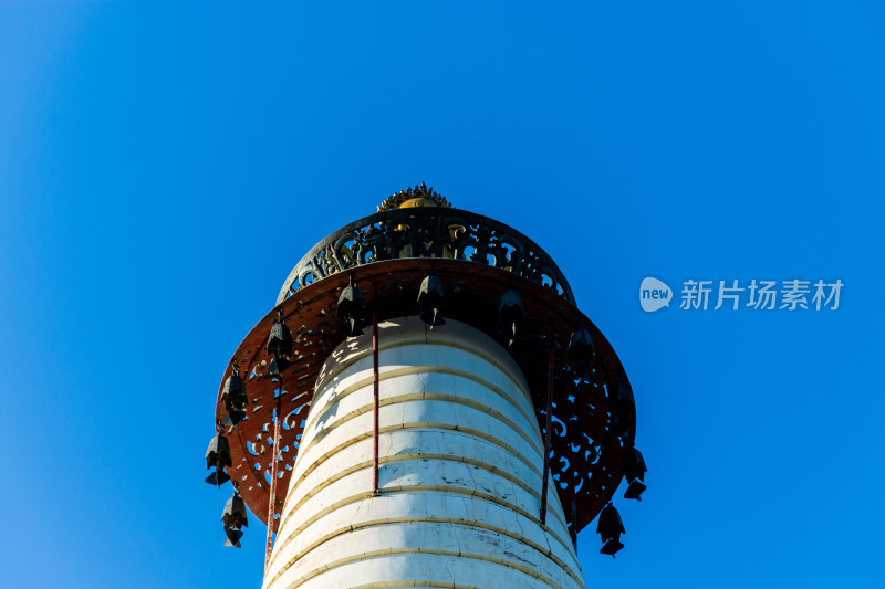 北京北海公园清晨白塔塔尖的光影-DSC_8706