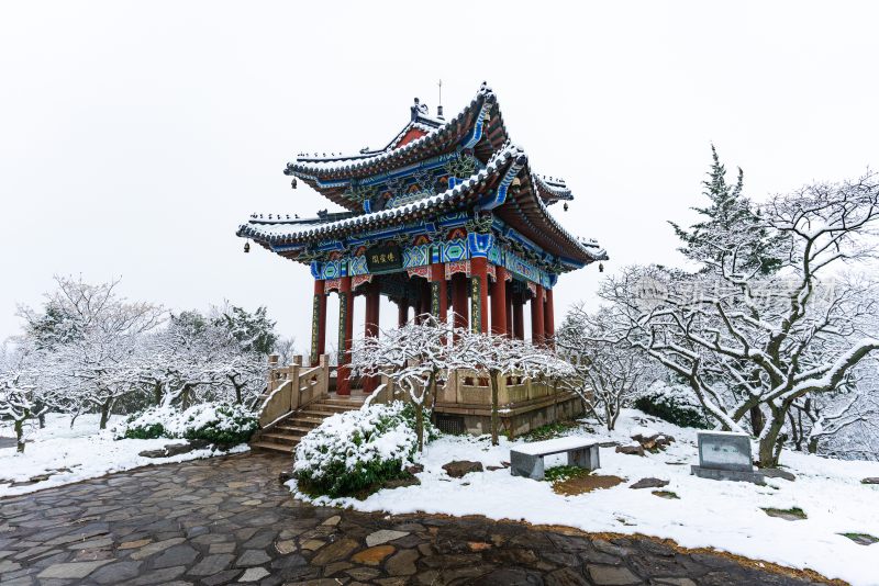 南京明孝陵雪景