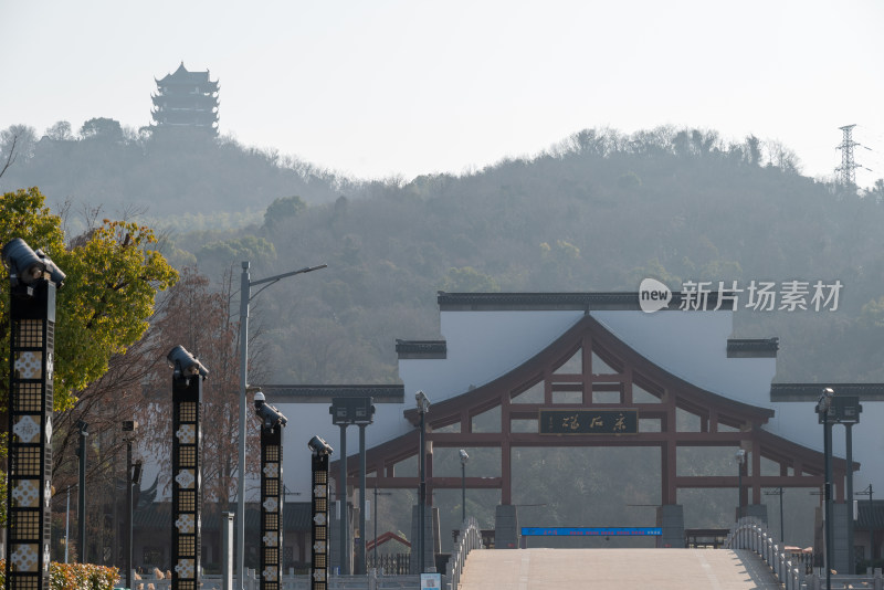 安徽马鞍山市采石矶风景区建筑