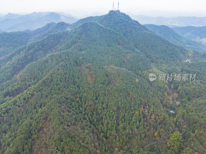 山川丘陵地貌航拍摄影图