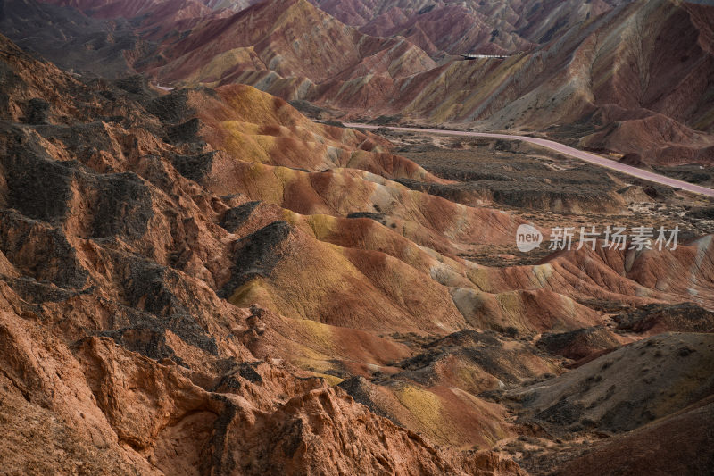 甘肃张掖七彩丹霞风景