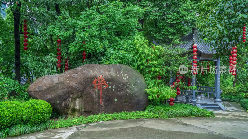 杭州飞来峰景区上天竺法喜禅寺古建筑