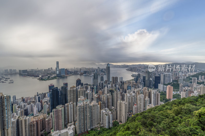 香港维多利亚港繁华都市