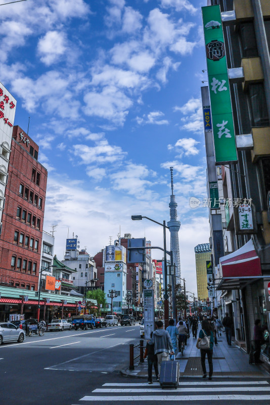 日本东京银座街景