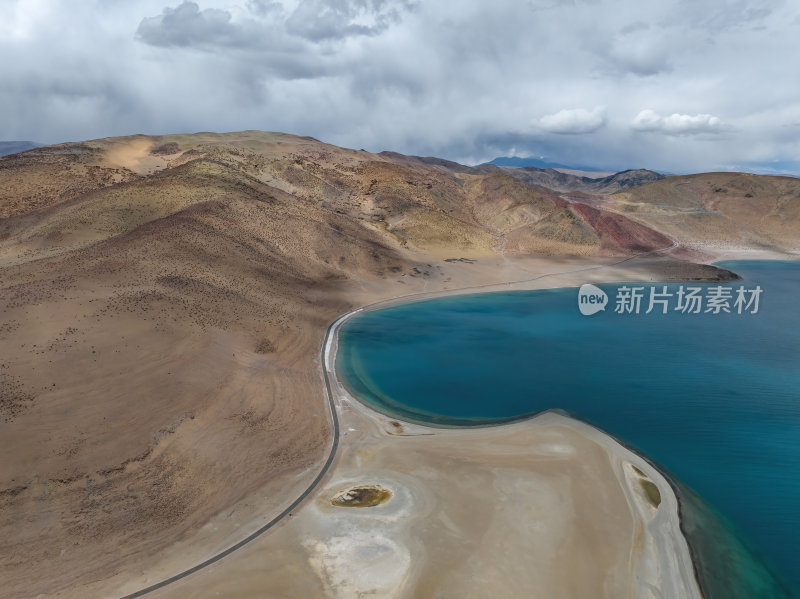 西藏阿里羌塘无人区塔若措高空航拍