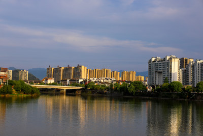 黄山市屯溪河街老街城市风光 黄山市屯溪河街老街城市风光