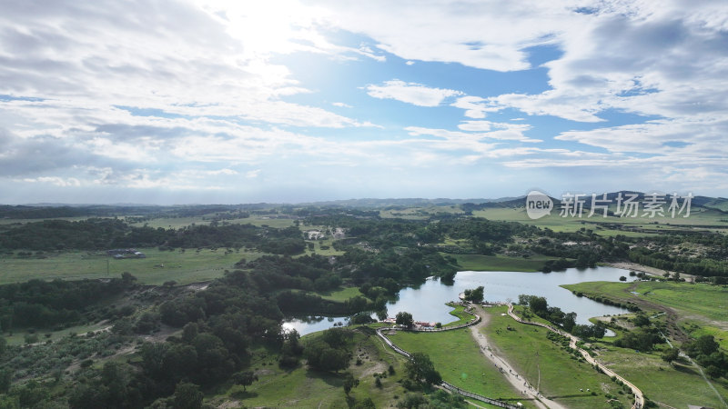 乌兰布统草原公主湖夏日美景