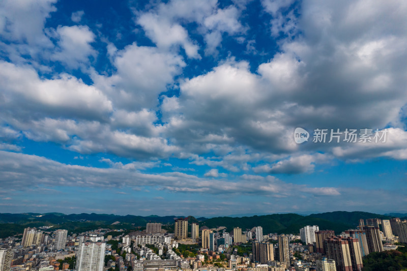 贵州凯里城市风光航拍摄影图