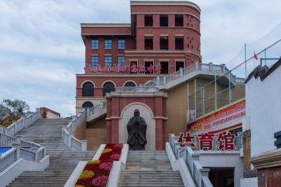 福州烟台山新年气氛街景