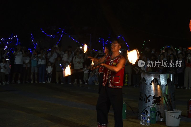 民间关于火的表演