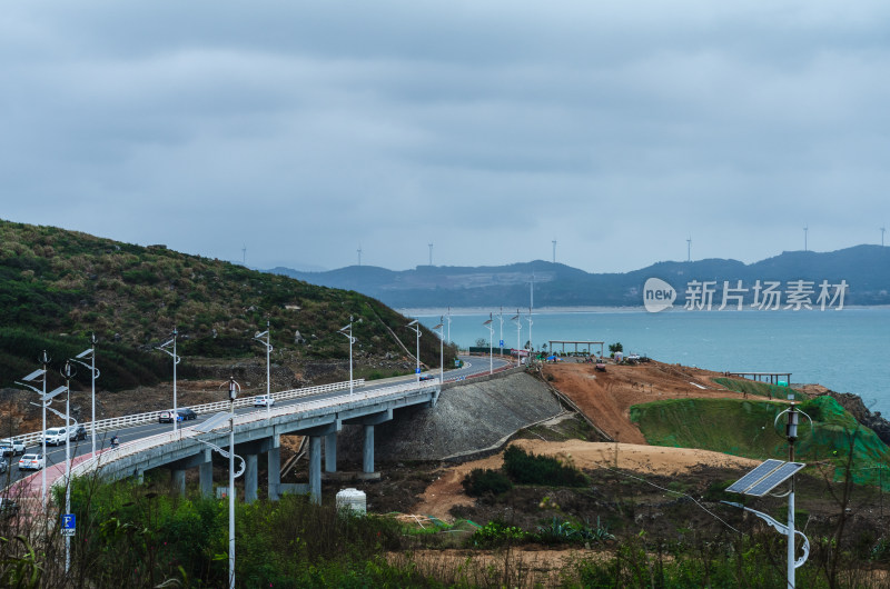 福建福州平潭岛上的环岛路