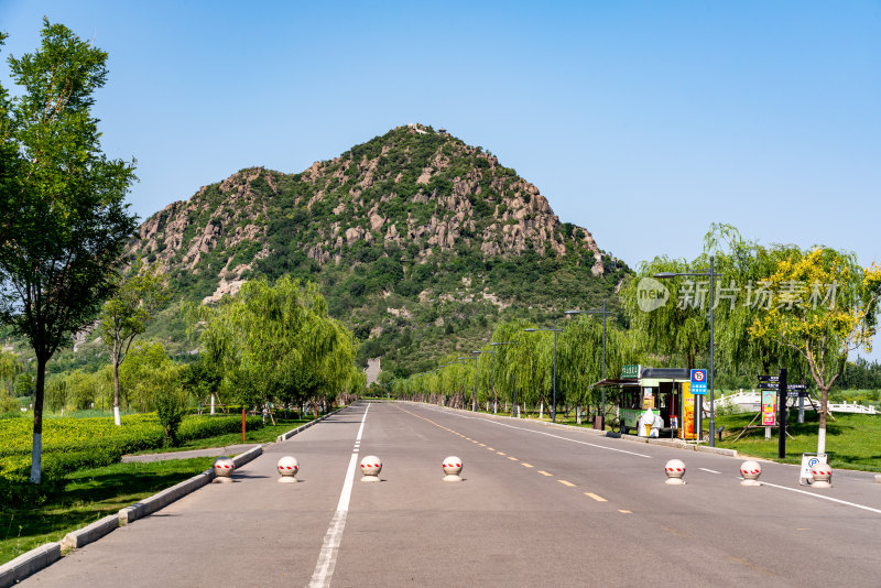 济南华山湿地公园华山湖自然景观