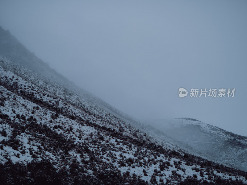 Lake Tekapo 山脉雪景