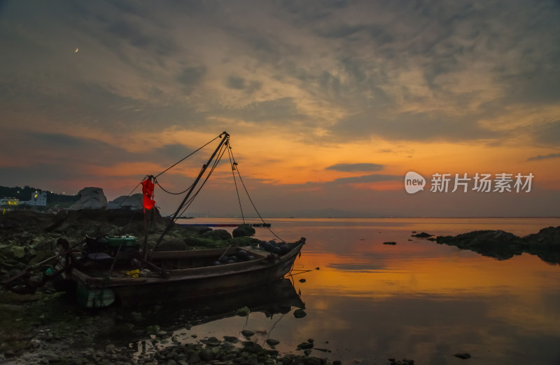 大海日落自然风景