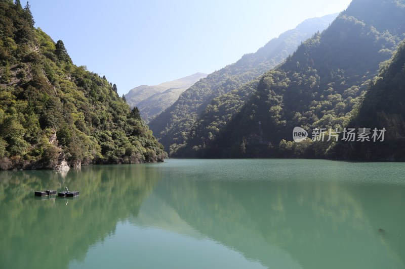 四川阿坝州茂县叠溪镇松坪沟景区风景