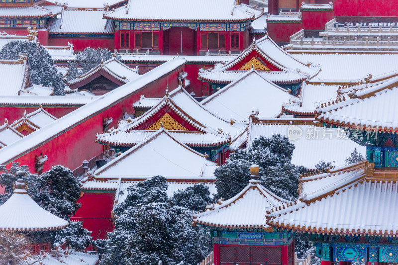 北京故宫紫禁城雪景