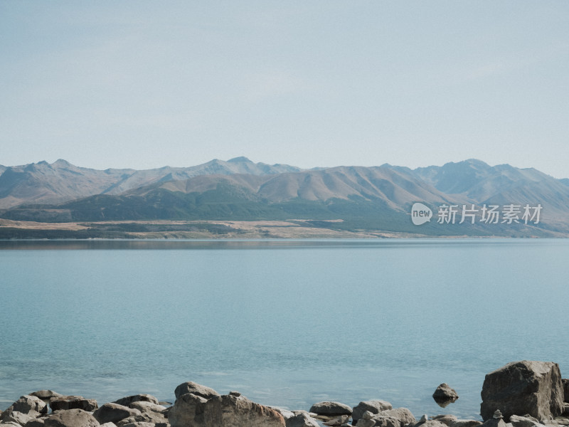 新西兰Lake Tekapo蒂卡波湖 纯蓝湖泊