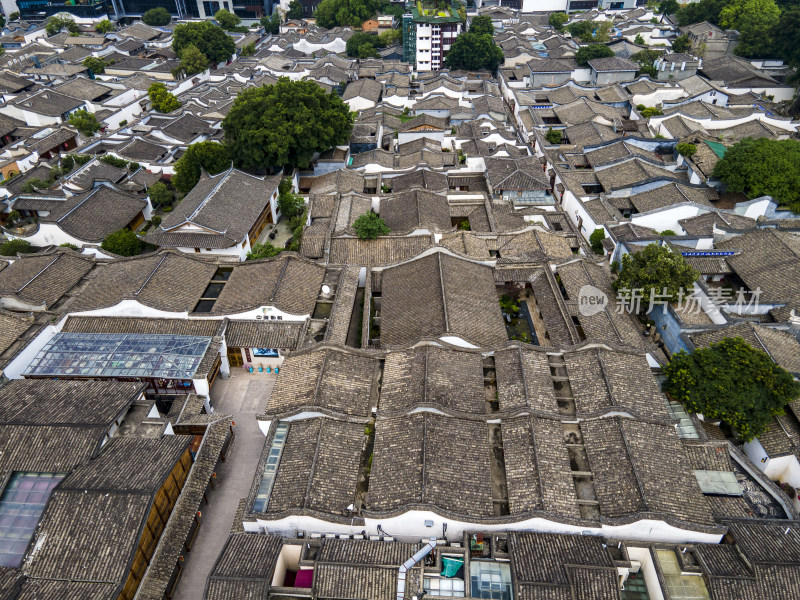 福建福州三坊七巷5a景区航拍摄影图