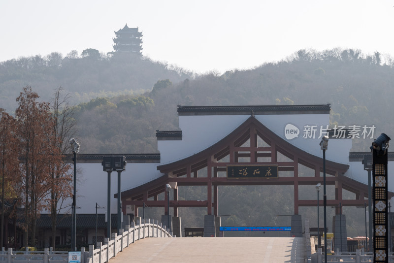 安徽马鞍山市采石矶风景区建筑