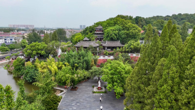 航拍黄冈东坡赤壁4A景区