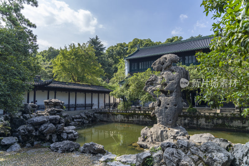 杭州西湖景区文澜阁风景