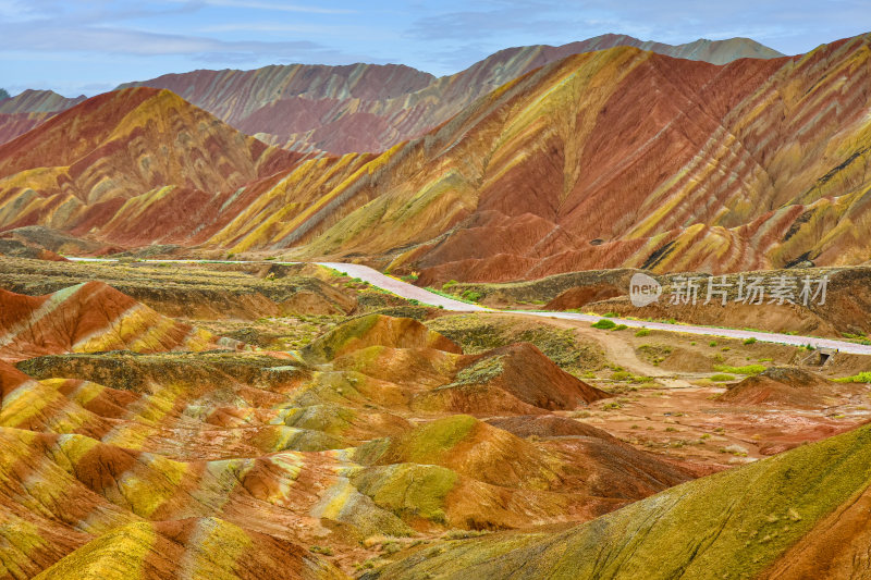 敦煌七彩丹霞地质地貌风情