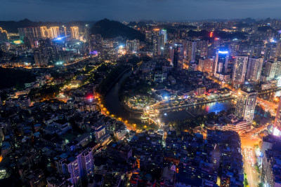 贵阳城市夜景风光