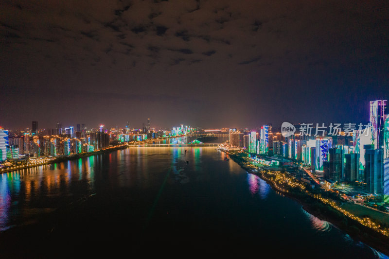 湖南长沙城市夜景