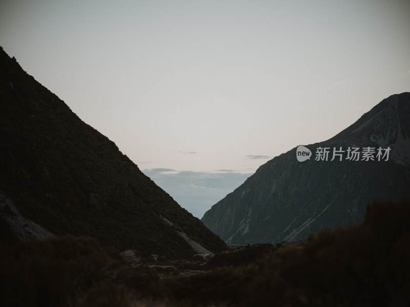 新西兰南阿尔卑斯库克雪山HookerValley步道