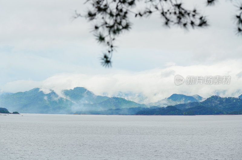 航拍浙江千岛湖风光