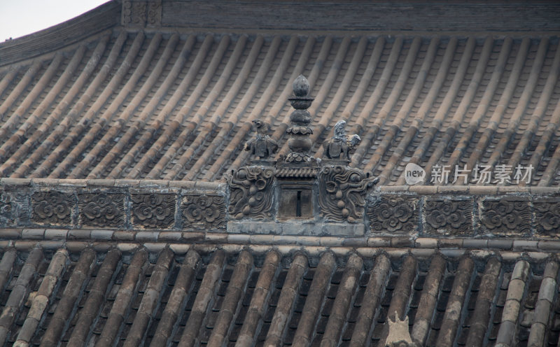 山西大同华严寺屋顶装饰