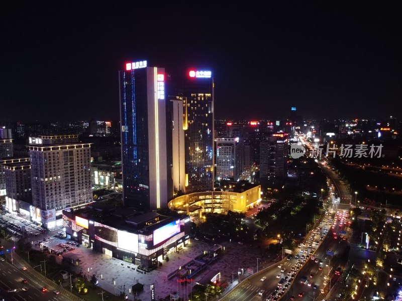 广东东莞市中央商务区夜景