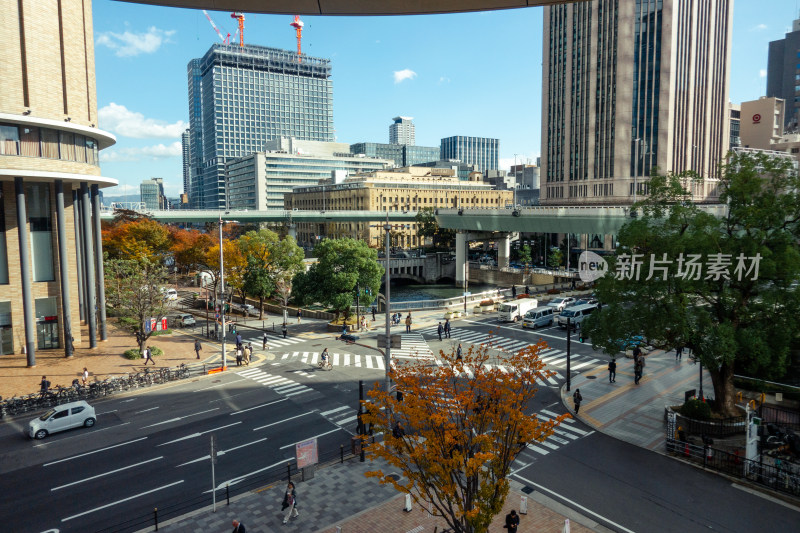 cbd 街头 街道 马路 城市风光 摩天大楼