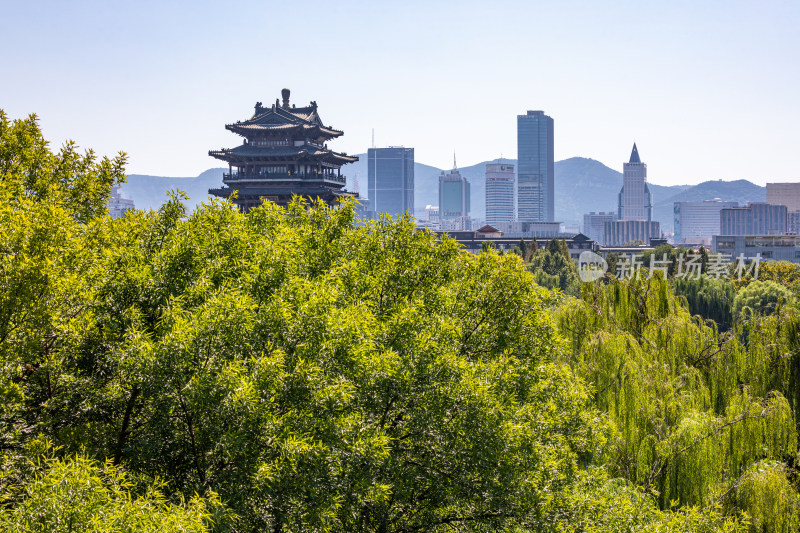 济南大明湖超然楼城市建筑景观