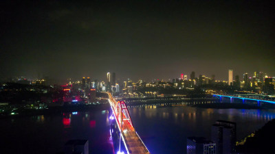 重庆夜景航拍图