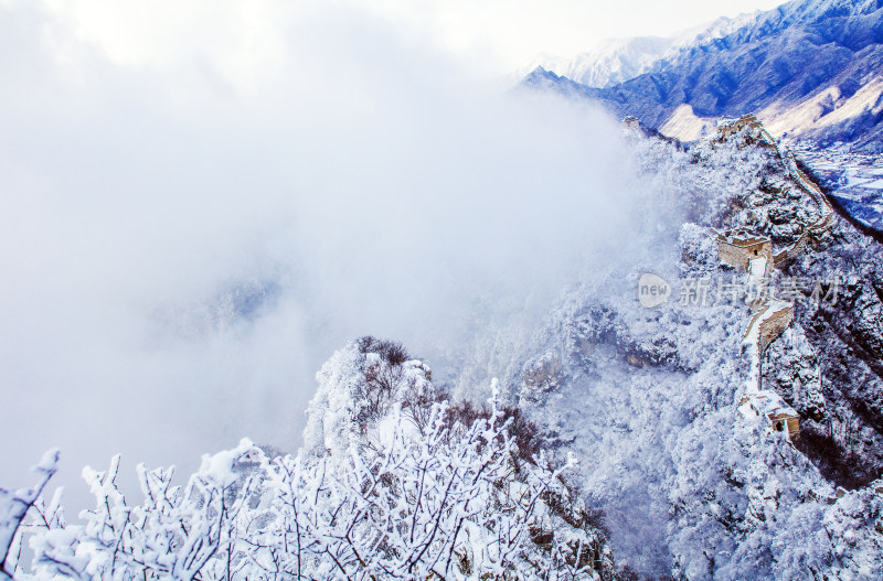 箭扣长城雪景