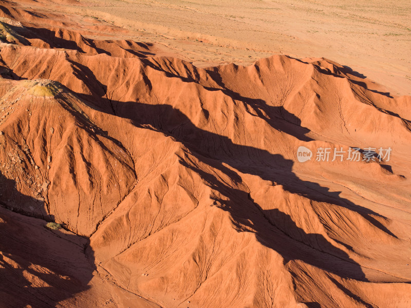 内蒙古乌兰察布四子王旗大红山峡谷航拍