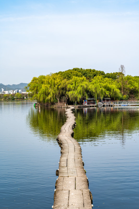 浙江绍兴柯桥柯岩鉴湖景区景点景观