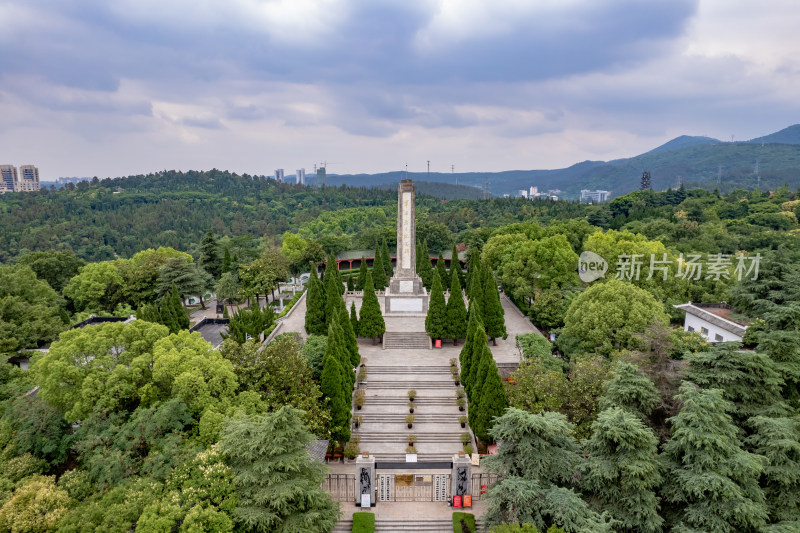 湖北襄阳城市风光旅游景区地标建筑航拍图