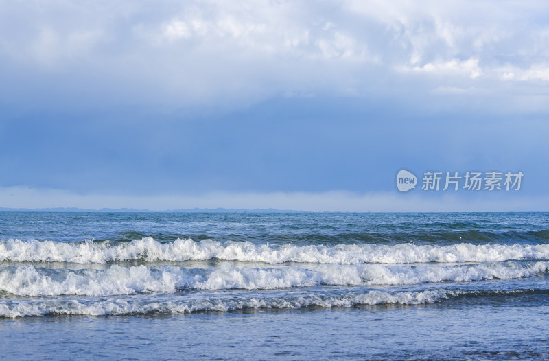 青海黑马河青海湖旅游景区自然湖泊风光