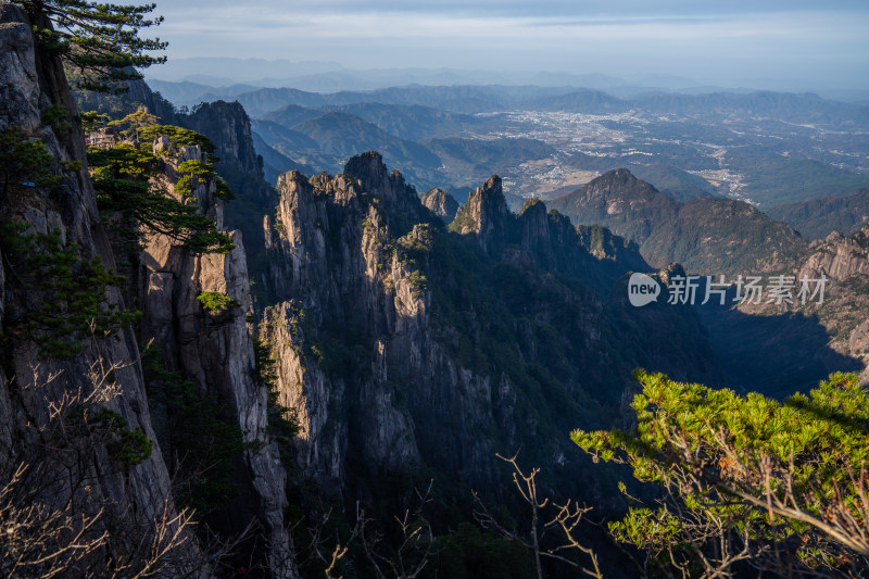 安徽黄山风景区自然风光