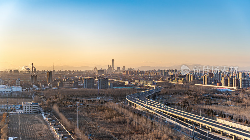 城市交通车流北京高速路